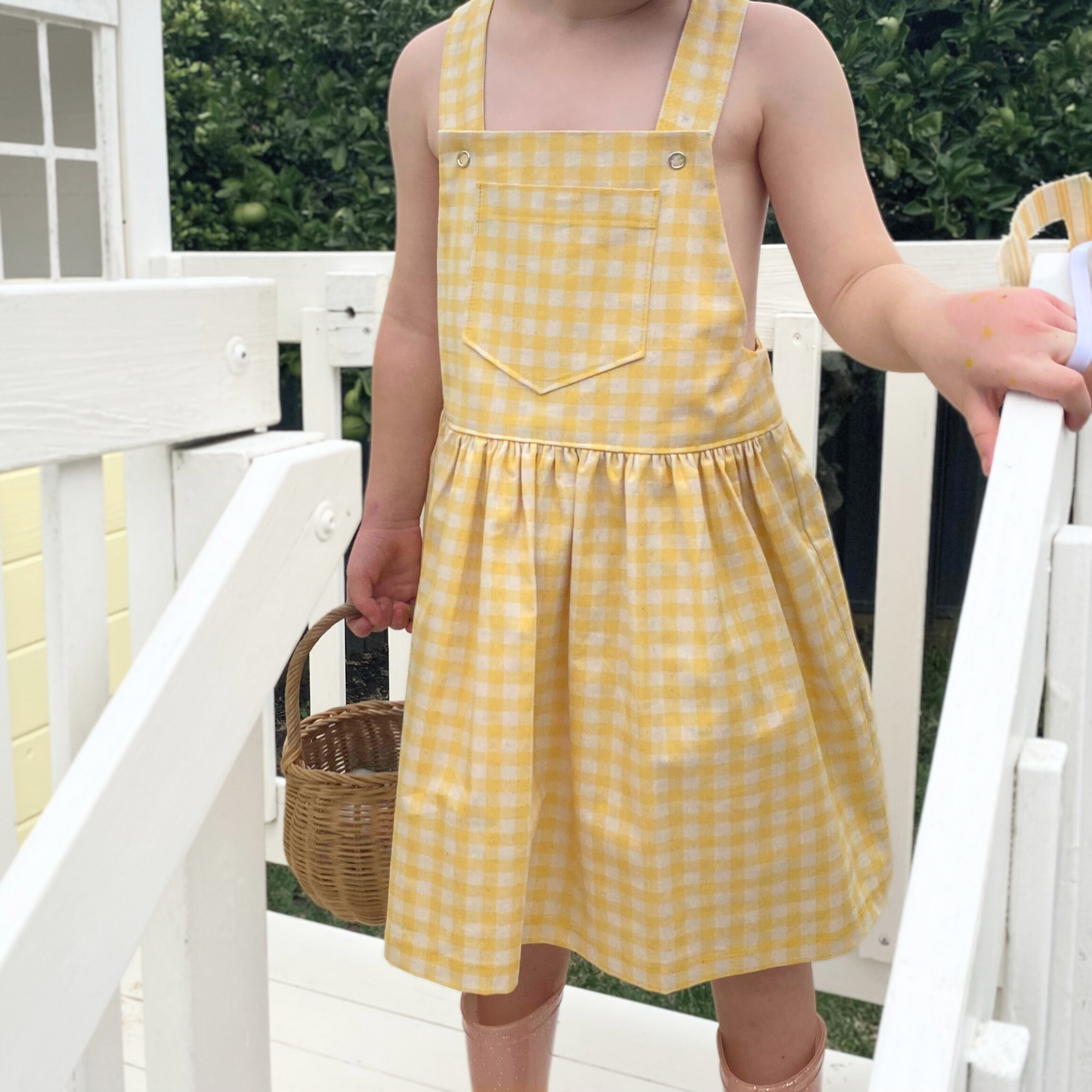 Adeline Overalls Dress – Baby & Toddler PDF Sewing Pattern (Beginner Friendly)
