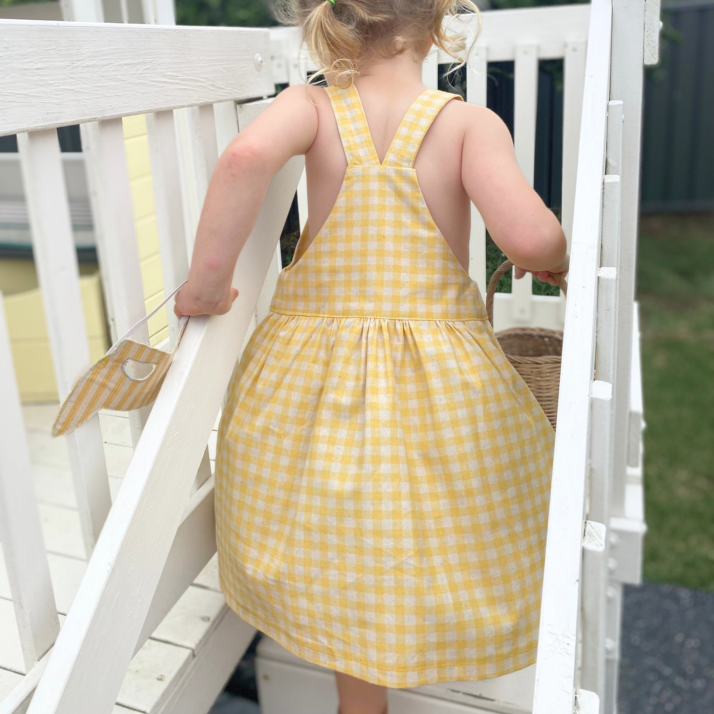 Adeline Overalls Dress – Baby & Toddler PDF Sewing Pattern (Beginner Friendly)