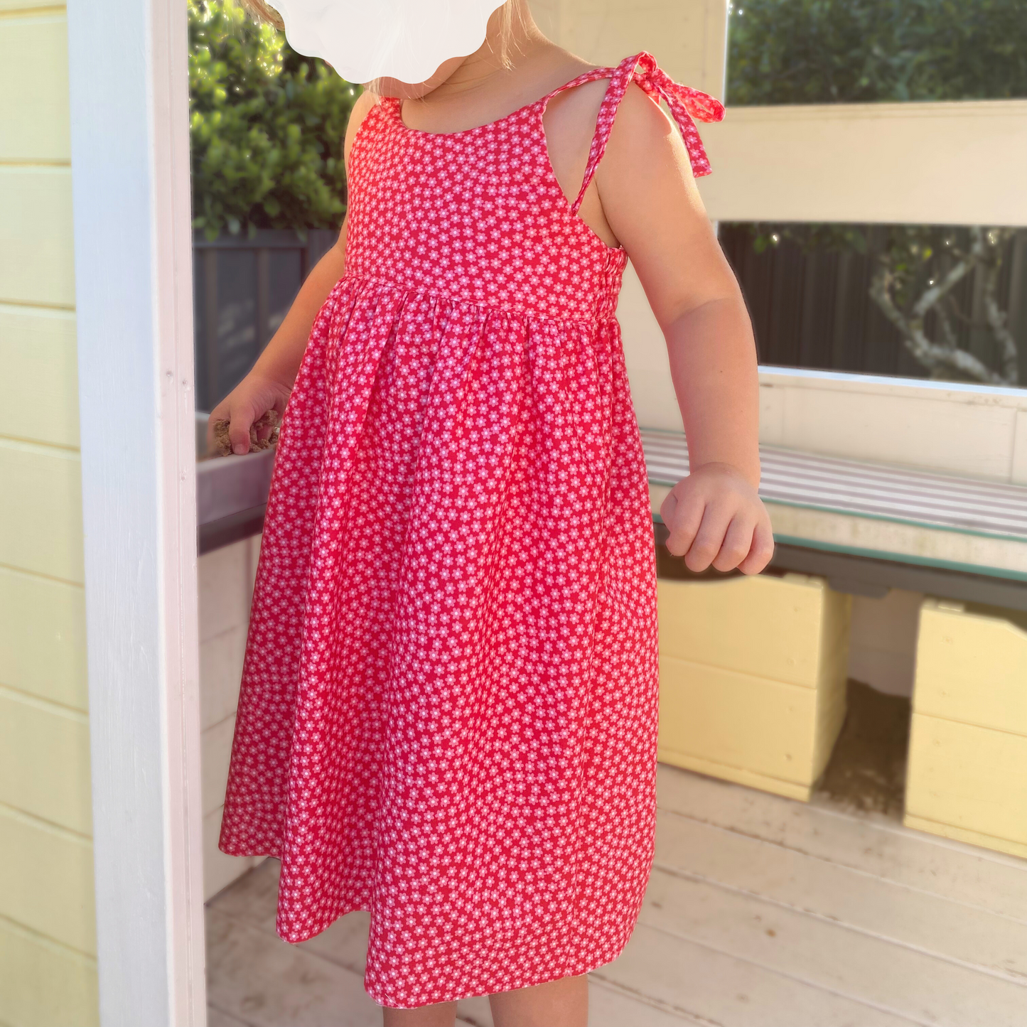Elsie Dress — Girls Tie Strap Sundress Sewing Pattern (PDF)