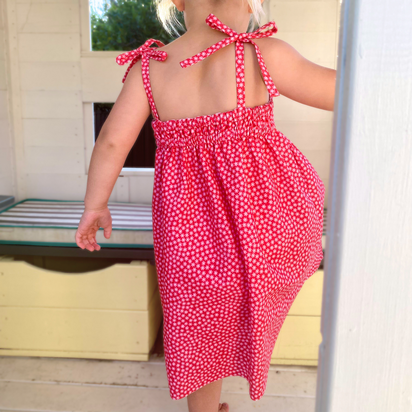 Elsie Dress — Girls Tie Strap Sundress Sewing Pattern (PDF)