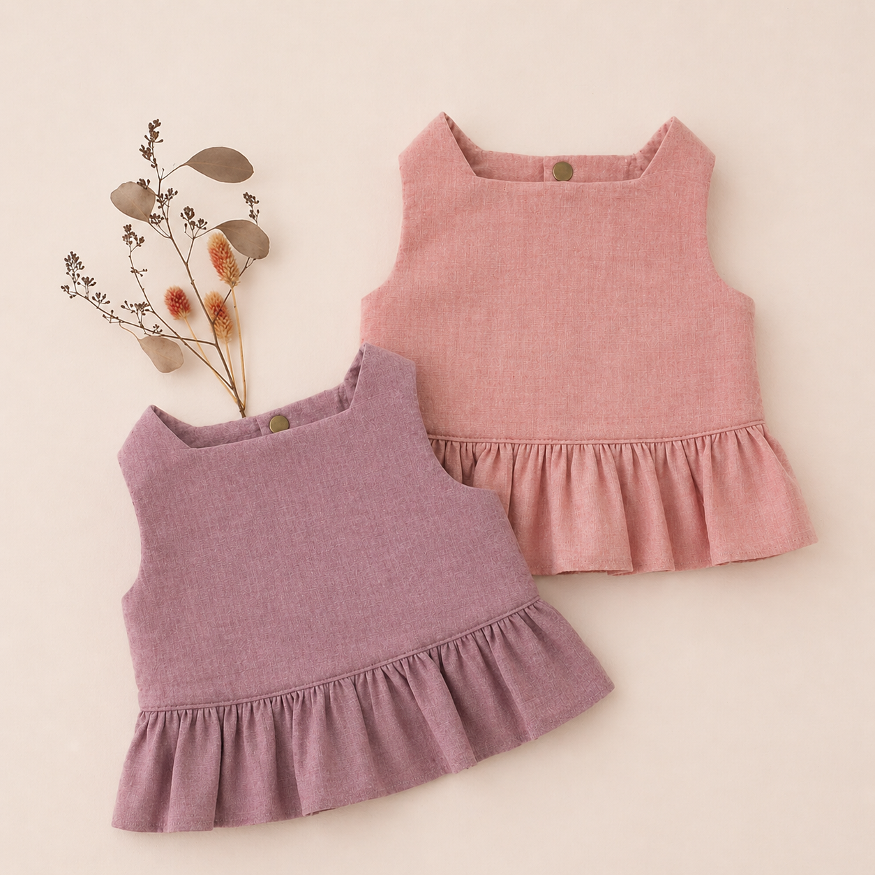Valerie Square Neck Baby & Toddler Top PDF Sewing Pattern